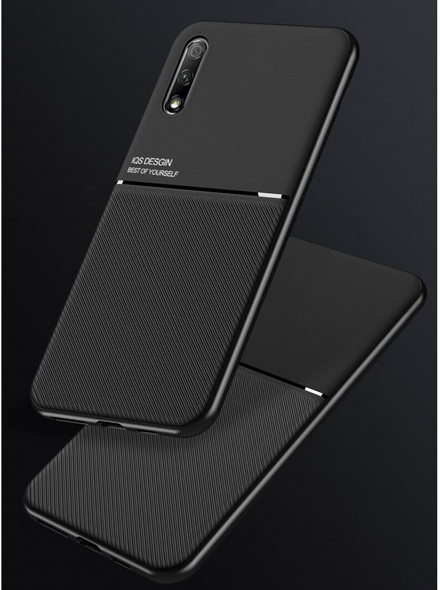 Силконов калъф твърд /черен/ IQS Design за Huawei Y9s 