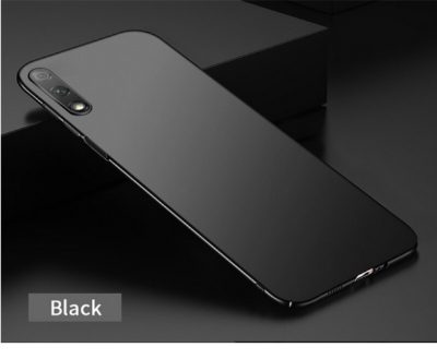 Пластмасов твърд калъф /черен/ за Huawei Y9s (Honor 9X)