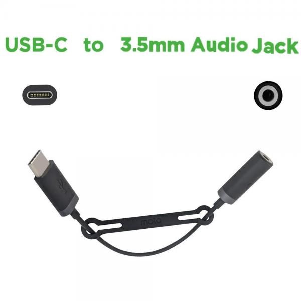 Аудио HF синхронизиращ кабел Motorola / SKN6474A / (Type-C)-(3.5mm)