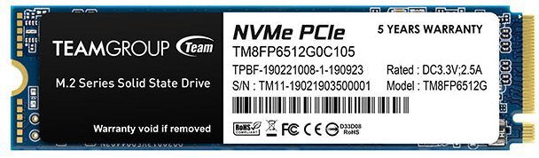 Памет SSD TEAM SSD MP33 512G M2 PCI-E