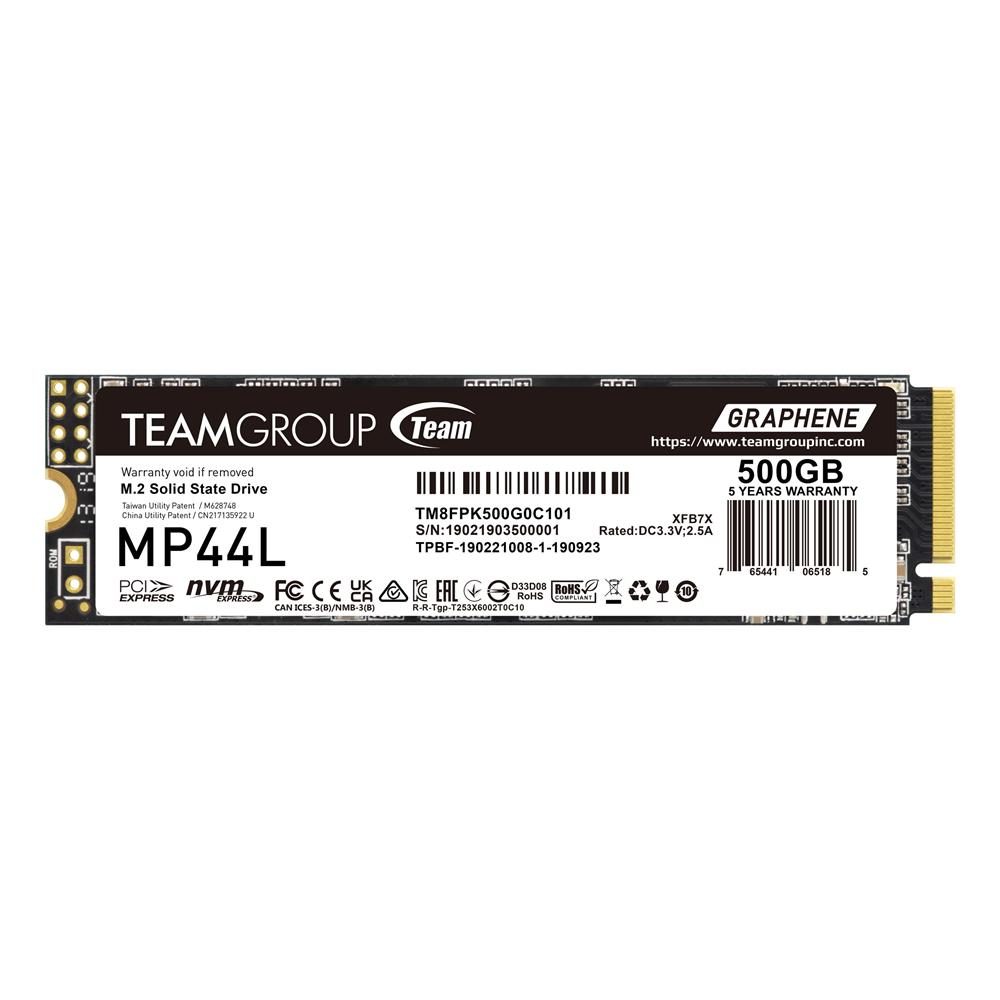 Памет SSD TEAM SSD MP44L 500GB M2 PCI-E