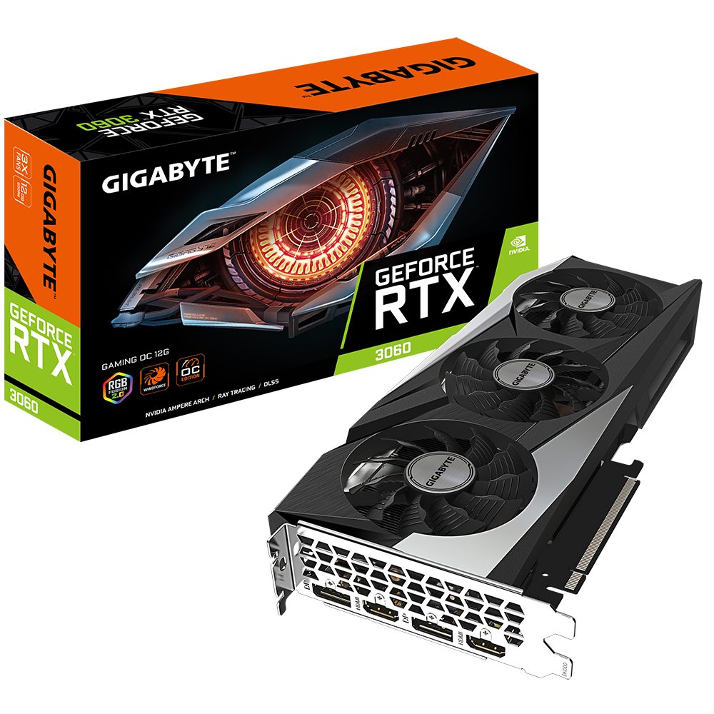 Видеокарта GB N3060GAMING OC-12GD 2.0 LHR