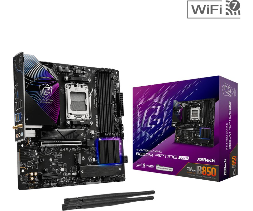 Дънна платка ASROCK B850M RIPTIDE WIFI