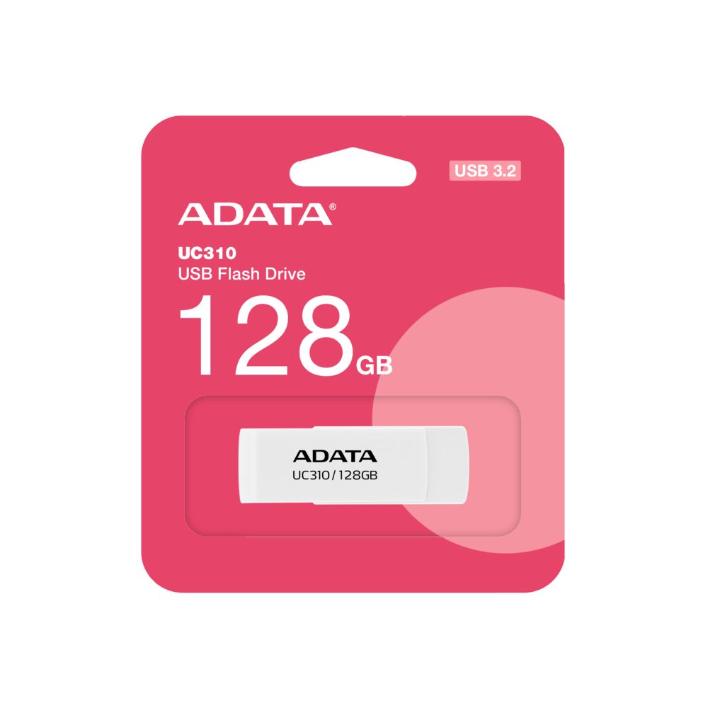 Флаш памет 128GB UC310 ADATA WHITE