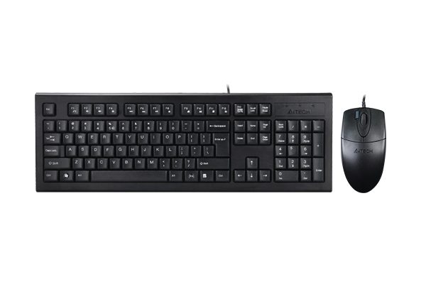 Комплект клавиатура и мишка A4 KR-8520D DESKTOP BLACK