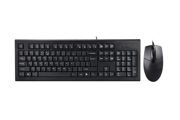 Комплект клавиатура и мишка A4 KR-8572 DESKTOP BLACK