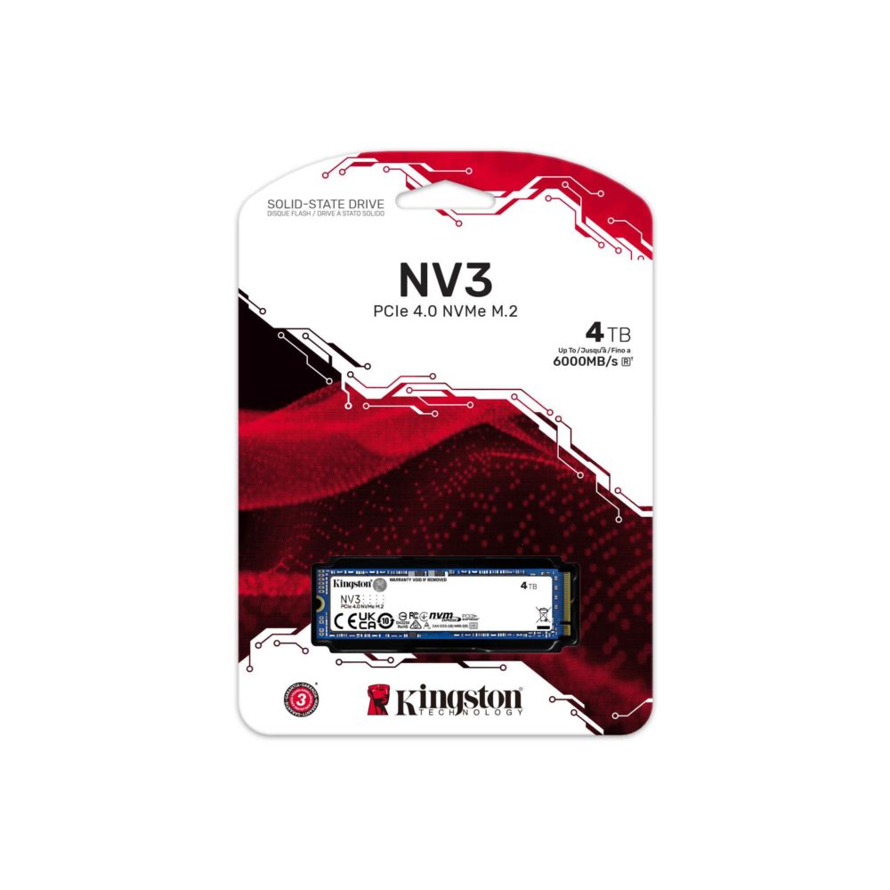 Памет SSD KINGSTON SNV3S/4000G M2 PCIE