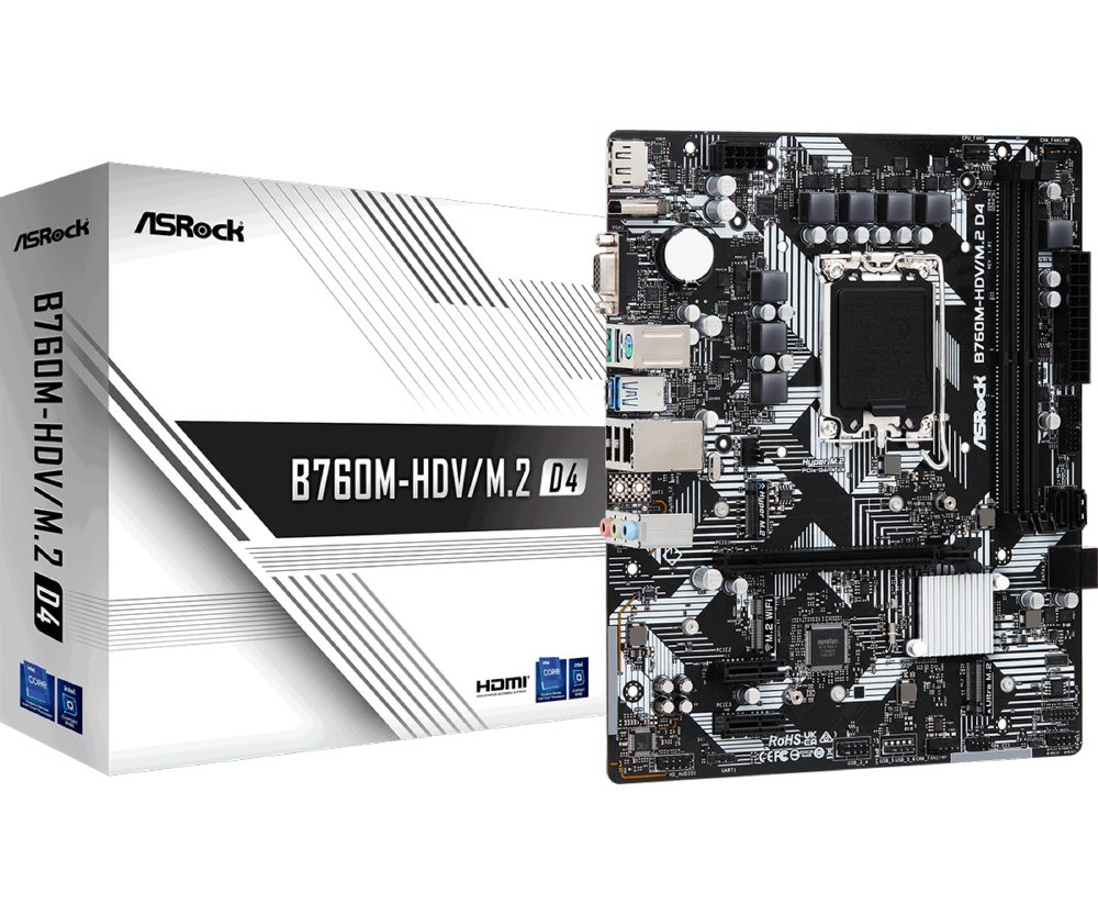 Дънна платка ASROCK B760M-HDV/M.2 D4