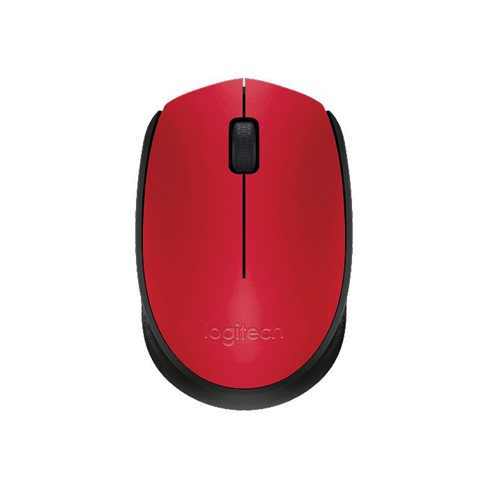 Мишка LOGITECH M171 WL BK/RED