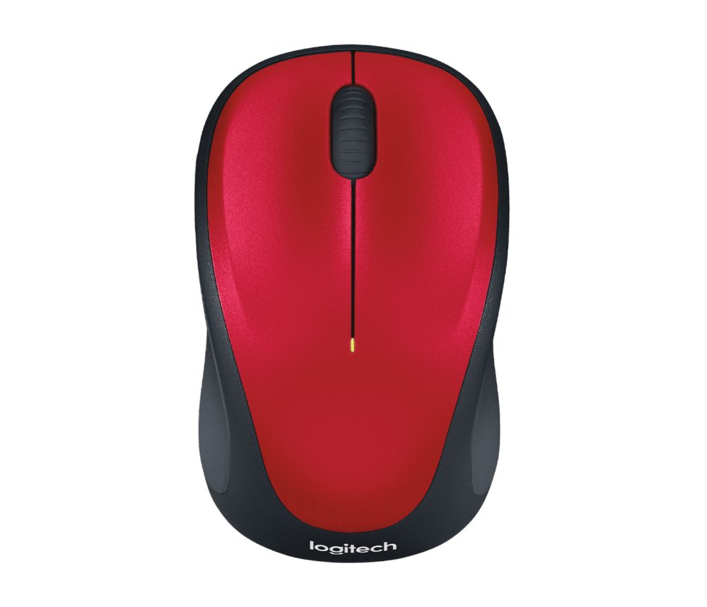 Мишка LOGITECH M235 WL/NB/RED+BLACK