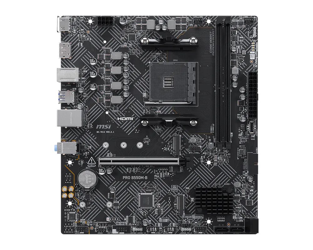 Дънна платка MSI PRO B550M-B