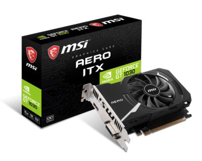 Видеокарта MSI GT1030 AERO ITX 2G D4 OC