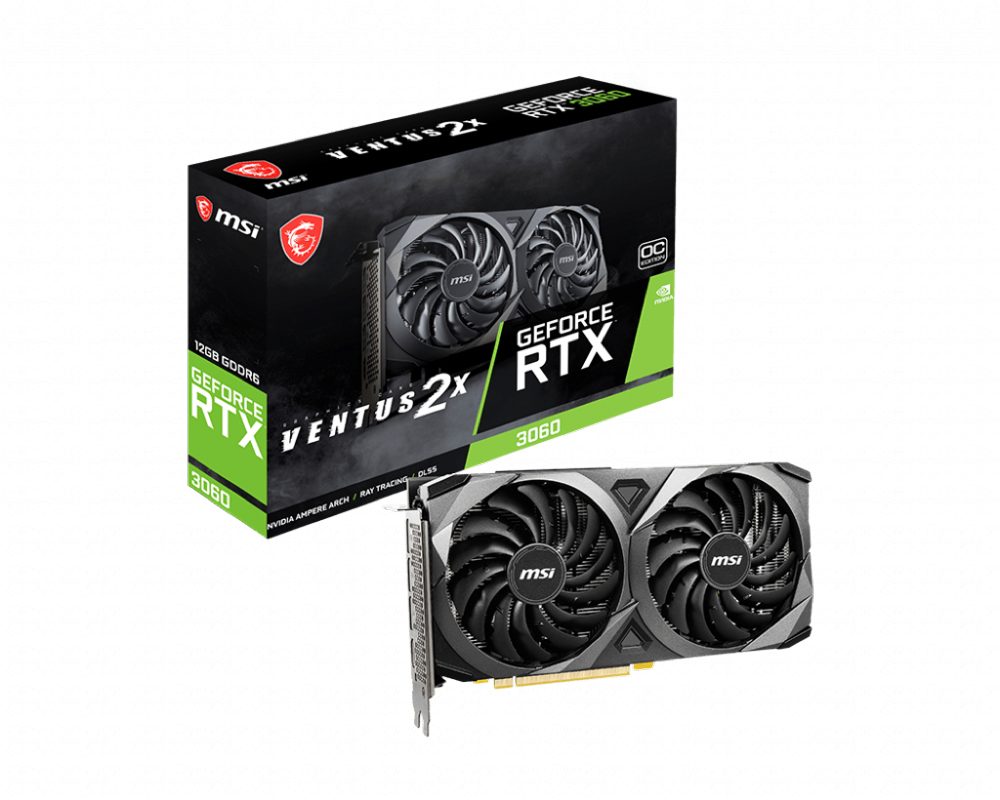 Видеокарта MSI RTX3060 VENTUS 2X 12G OC