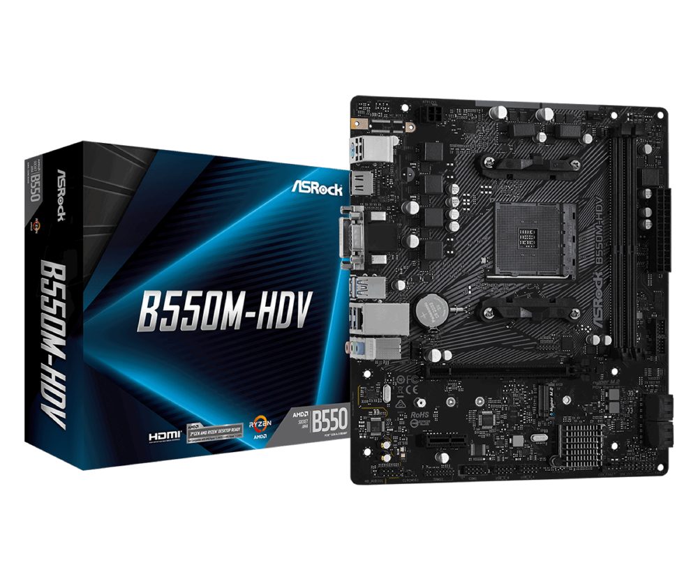 Дънна платка ASROCK B550M-HDV /AM4