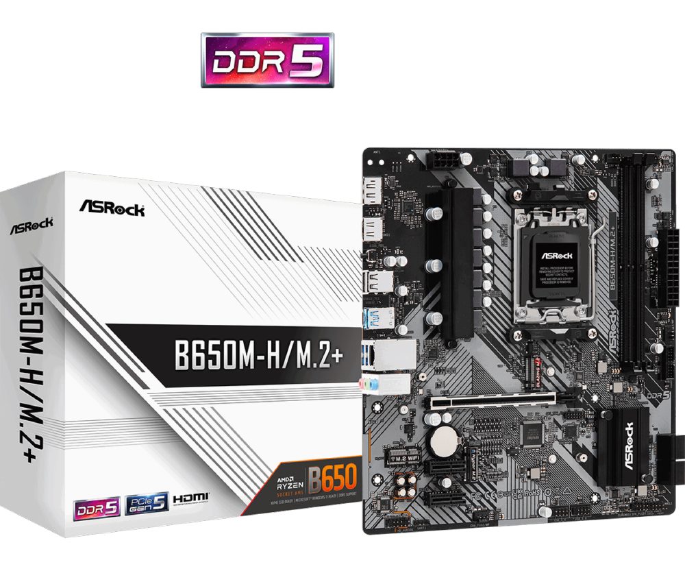 Дънна платка ASROCK B650M-H/M.2+ /AM5