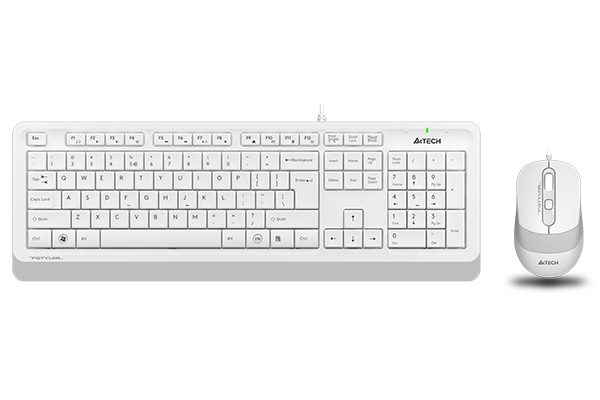 Комплект клавиатура и мишка A4 F1010 FSTYLER USB DESKT WHI