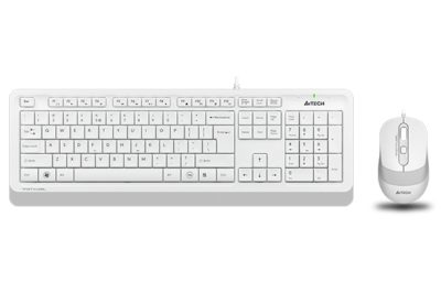 Комплект клавиатура и мишка A4 F1010 FSTYLER USB DESKT WHI