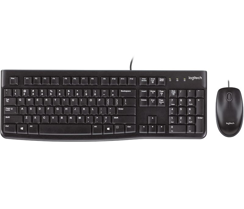 Комплект клавиатура и мишка LOGITECH MK120 DESKTOP BLACK