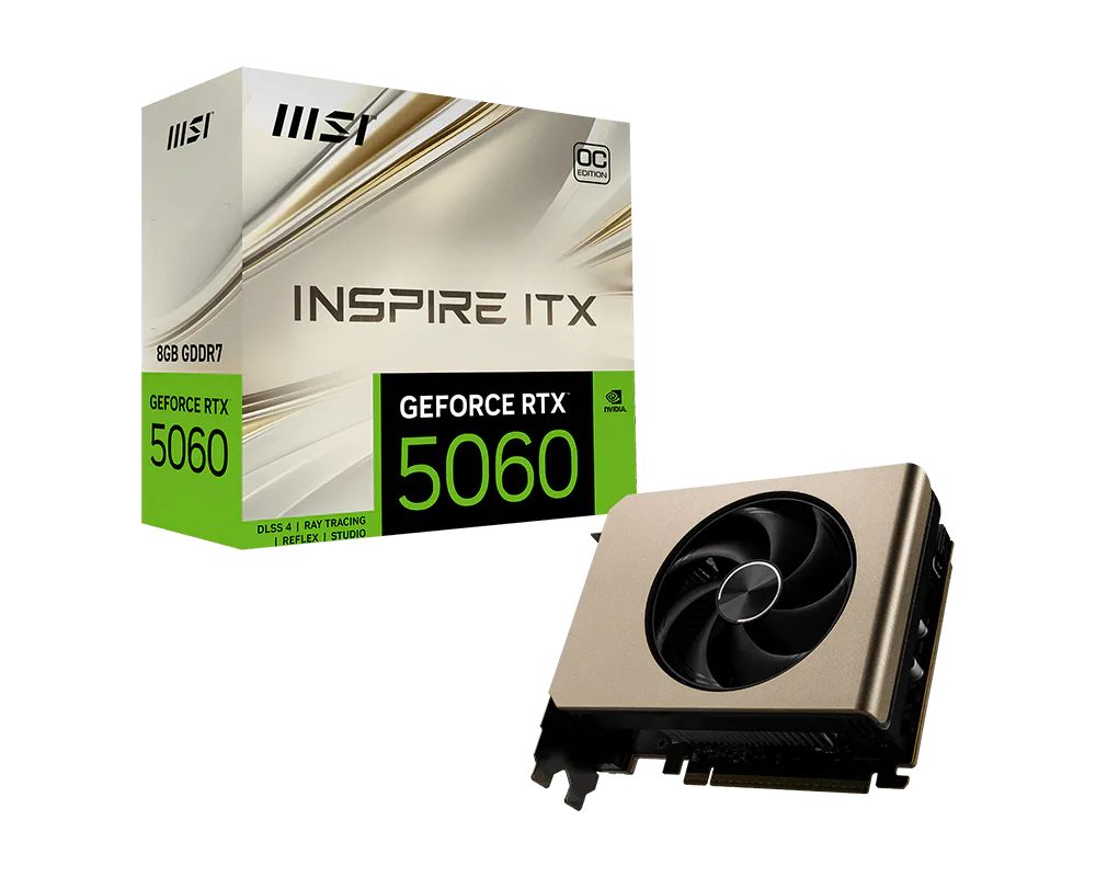 Видеокарта MSI RTX5060 8G INSPIRE ITX OC