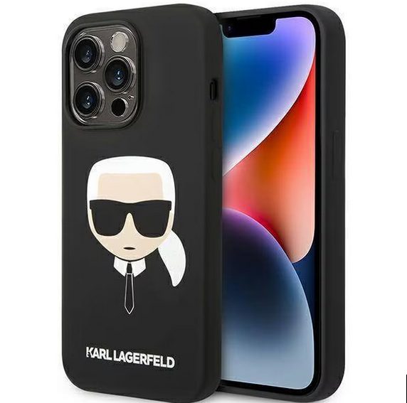 Силиконов калъф KARL /черен / за Iphone 13 Pro Max 
