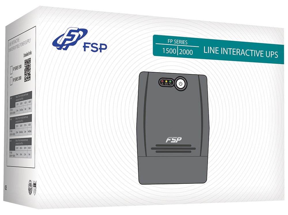 UPS Fortron FP1500, 1500VA / 900W, LCD дисплей, AVR стабилизация