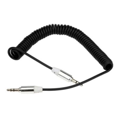 Аудио кабел DeTech, Eластичен, 3.5mm