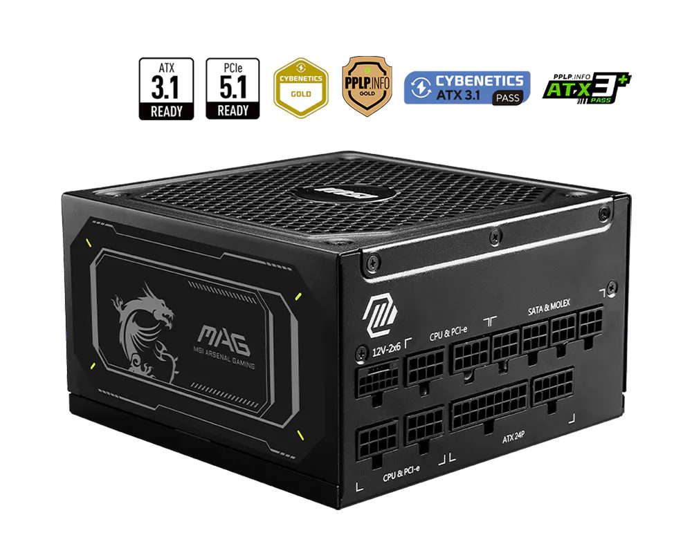 Захранващ блок PSU MSI MAG A1000GL PCIE5 II