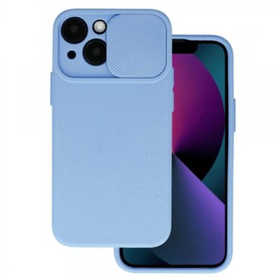 Силиконов калъф Camshield / Светлолилав / за iPhone 15 Plus 6.7