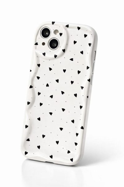 Силиконов калъф Cream Hearts за iPhone 15 Pro Max 6.7