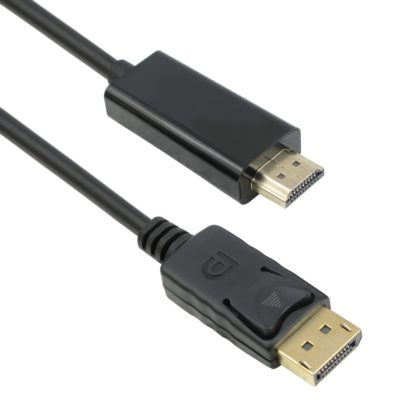 Кабел DeTech DP HDMI M/M, 14+1 cooper, 1.8м, Черен