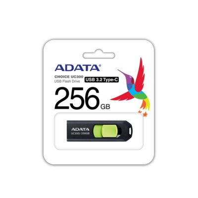 Флаш памет ADATA 256GB TYPE-C UC300 BK/GN