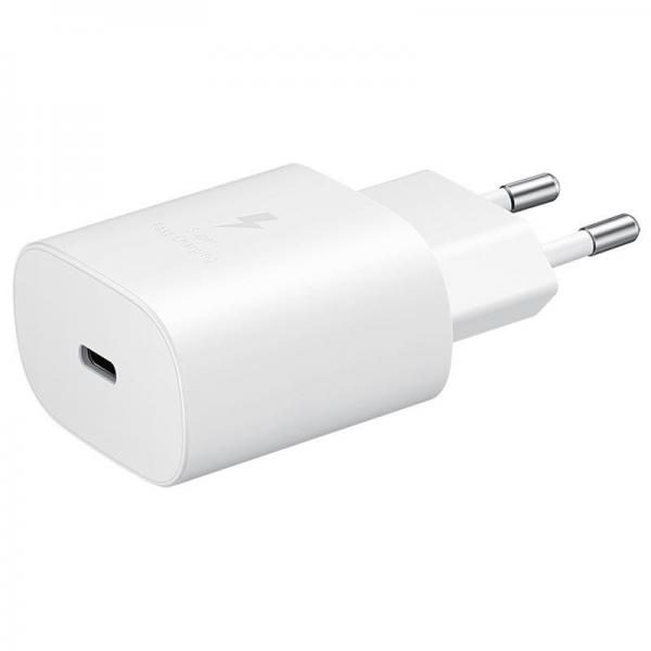 Оригинално зарядно/адаптер за Samsung EP-TA800 Super Fast Charging 25W PD 220V / 3A /Бял/ 