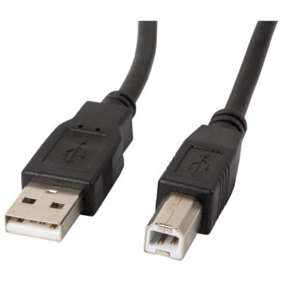 Кабел за принтер Lanberg USB-A (M) -> USB-B (M) 2.0 cable 1.8m, black ferrite