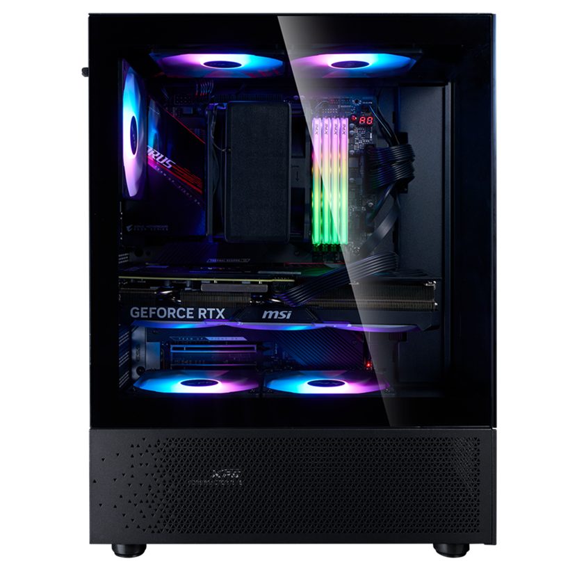 Кутия XPG INVADER X MINI MT BLACK