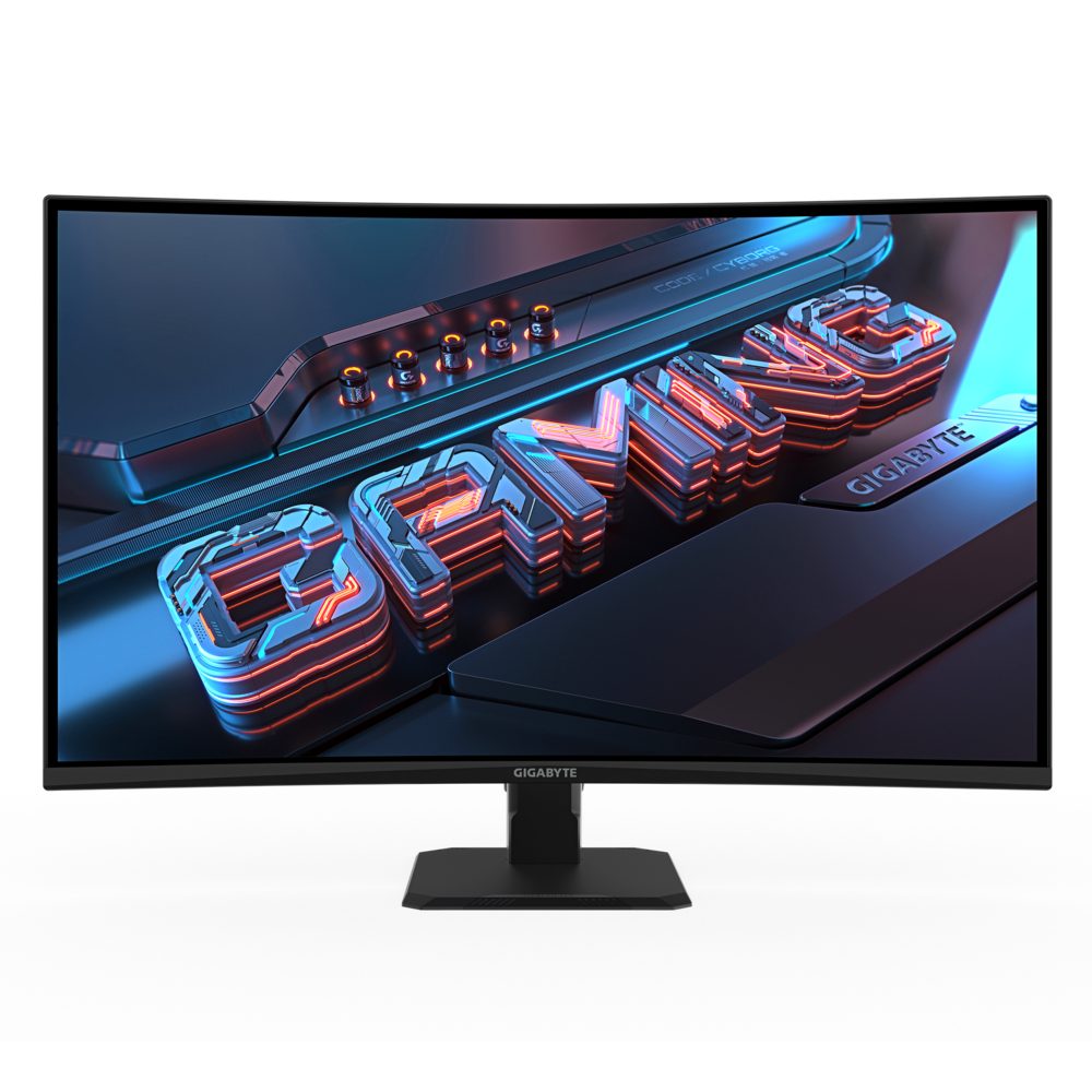 Геймърски Монитор Gigabyte GS32QCA - 32" inch SS/VA 1500R, QHD (2560x1440), 180Hz, 1ms, HDR Ready
