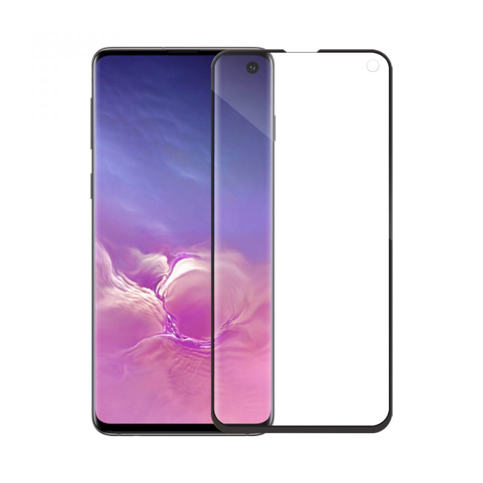 Стъклен протектор Mocoson Nano Flexible, за Samsung Galaxy S10 Plus, 5D, 0.3 mm, Черен