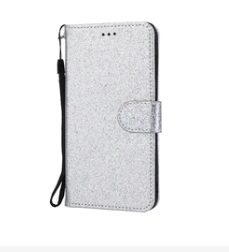Калъф тефтер за Lenovo A5000 /сребърен/