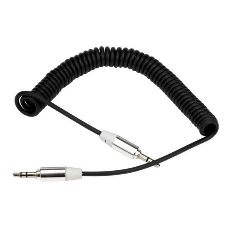 Аудио кабел DeTech, Eластичен, 3.5mm