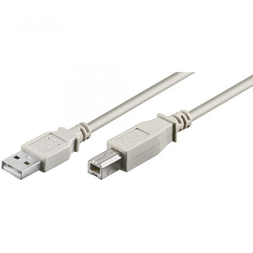 Кабел за принтер DeTech USB A - USB B, High Quality,1.5m