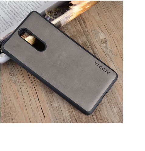Калъф кожен /сив/ за Nokia 5