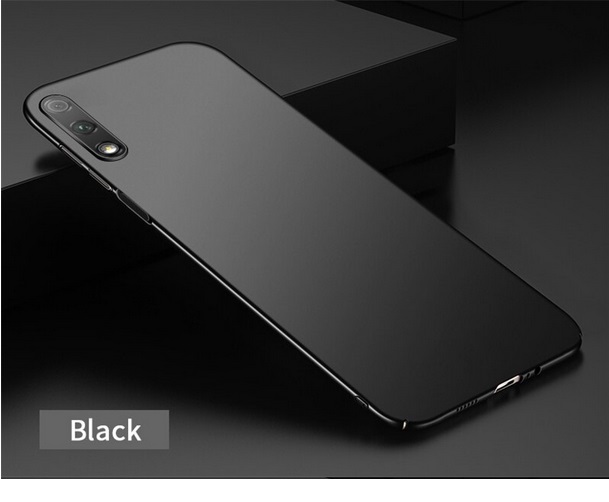 Пластмасов твърд калъф /черен/ за Huawei Y9s (Honor 9X)