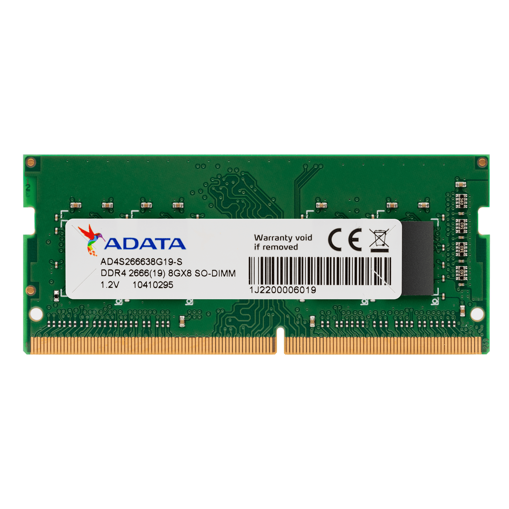 RAM памет -  8GB DDR4 2666 ADATA SODIMM