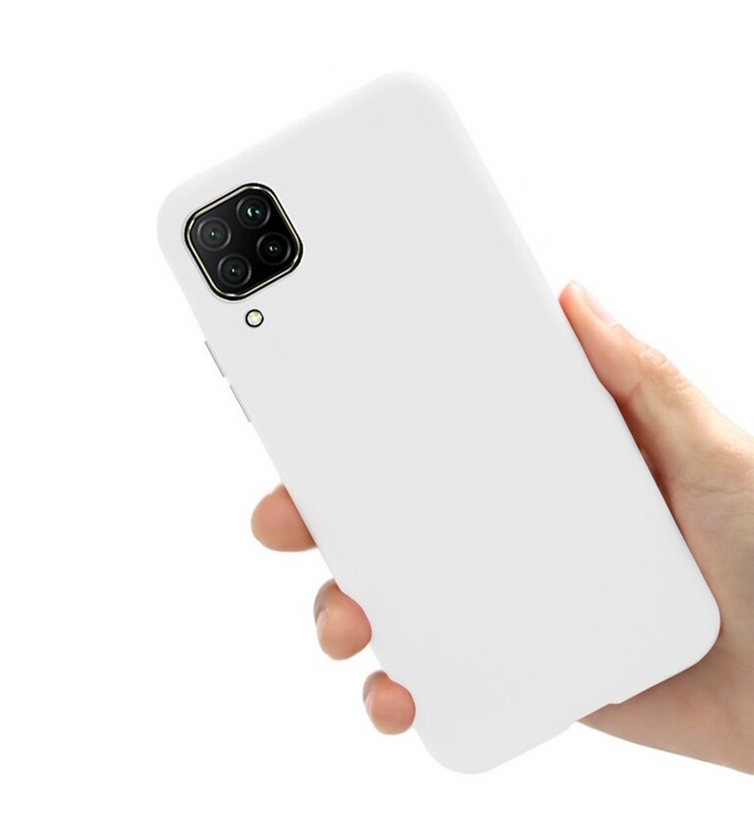 Силиконов калъф /бял/ за Huawei P40 Lite e