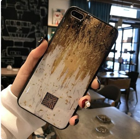 Силиконов калъф бяло/златно TC за Iphone XS