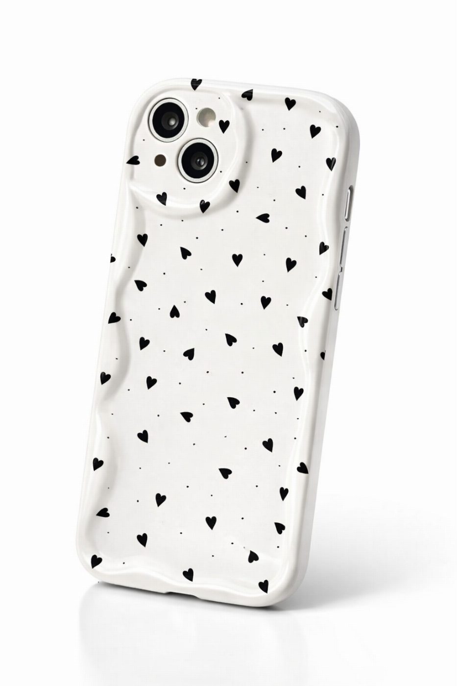 Силиконов калъф Cream Hearts за iPhone 15 Pro Max 6.7