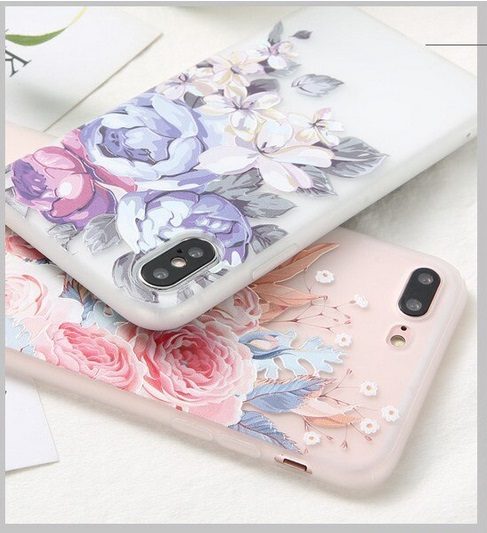 Силиконов калъф /цветя/ за Huawei P30 