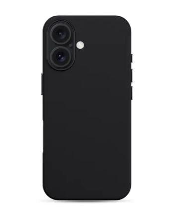 Силиконов калъф KZDOO Noble като кожа / Черен / за iPhone 16 Pro 6.3 