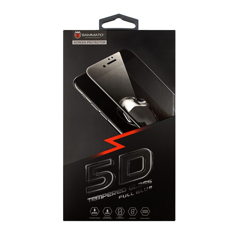 Стъклен протектор Sammato 5D за Huawei P40 Pro /черен/ 