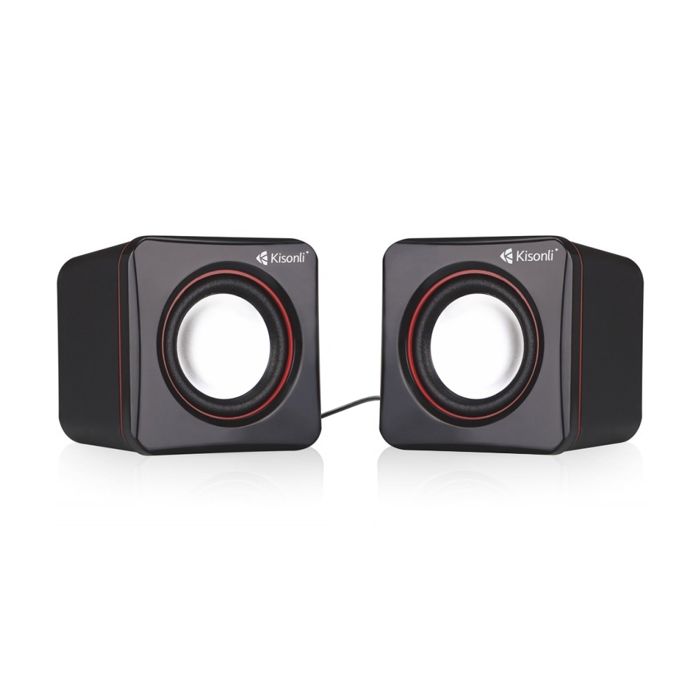 Тонколони Kisonli V400, 3W*2, USB, Черни