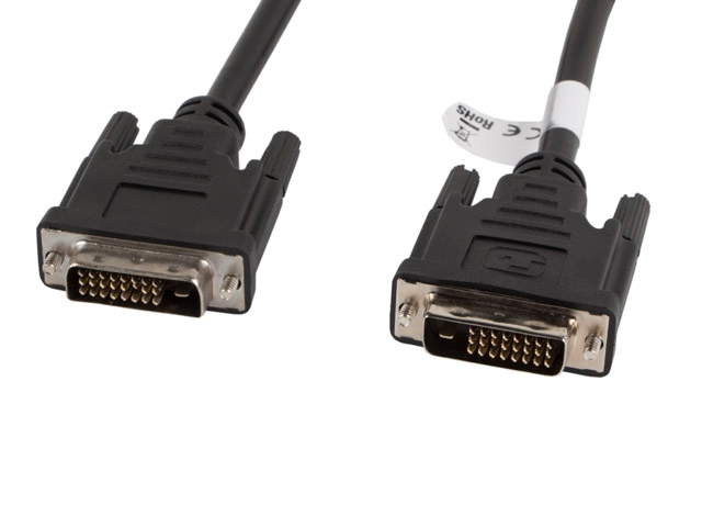 Видео кабел - Lanberg DVI-D M (24+1) - DVI-D M (24+1) cable 1.8m, dual link ,black 